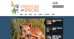 Desktop Screenshot of freedomofspecies.org