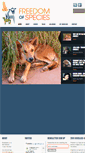 Mobile Screenshot of freedomofspecies.org