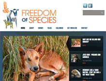 Tablet Screenshot of freedomofspecies.org